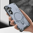 thumbnail image 6 of for Samsung Galaxy S23 FE Strong Magnetic Case, Compatible with Wireless Charging, [Shockproof Military Grade Drop Protection] Rugged Hard Phone Cover Case for Samsung Galaxy S23 FE, Gray, 6 of 7