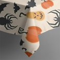 thumbnail image 6 of Light Halloween Pumpkins Bats and Spiders Rectangle Tablecloth 60"x102",Waterproof Polyester Rectangle Table Cloth, Wipeable Spillproof Polyester Tablecloth for Dining, Camping, Indoor and Outdoor, 6 of 6