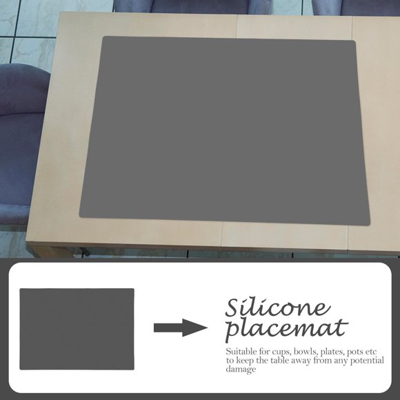 Milisten Protector De Encimera Oscuro Silicona Para Comedor Previene Y Daños Fácil De Usar