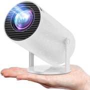 ARTSEA Projector 4K 1080P Support, Mini Projector Smart for Movie Projection Compatible with Phone- White