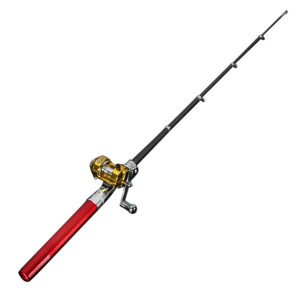 38 Portable Pocket Fiishing Rod Fishing Pen Fishing Pole Mini Fishing Rod  Pole + Reel Combos 6 Colors Gift for Family Friend 