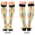 thumbnail image 4 of FORMRS Womens Knee High Socks Casual Long Thick Travel Daily Wear, 2 Pairs, Sunshine Pineapples, 4 of 6