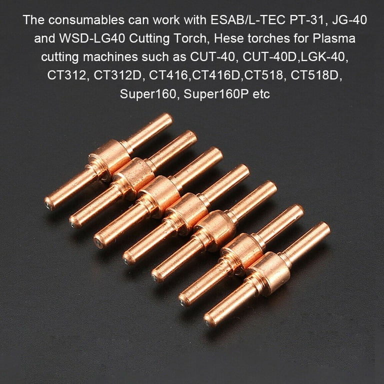 Kit Consommables 60 Pièces PT31 Pour Chalumeau Plasma CUT40/50 - électrodes Et Buses, Neuf Sous Blister