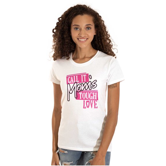 Call It Mom's Tough Love Funny Parent Womens Fitted Plus Size Graphic Tee Brisco Brands 2X