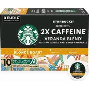 2X - Starbucks 2X Caffine Veranda Blend Blonde Roast K-Cup Coffee Pods