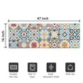 thumbnail image 5 of Multicolor Ethnic Geometric Patchwork Pattern Door Rugs,Washable Non Slip Door Mats Indoor,Decorative Door Mats,Entry Mat Indoor for Entrance,Bedroom,Kitchen,Bathroom,16"x47", 5 of 6