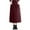 Wine, variant on KHONTS Women's Elastic Waist Quilted Skirt Winter Warm Padded Quilted Midi Long Puffer Insulated Skirt with Pockets XL