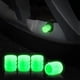 thumbnail image 5 of Fiudx Tapas de Neumáticos Fluorescentes, Cubiertas de Válvula de Ajuste Universal, Accesorios Brillantes de Noche, Material Abs Duradero, Fácil Instalación para Autos, Camiones y Bicicletas, Mejoran, 5 of 6