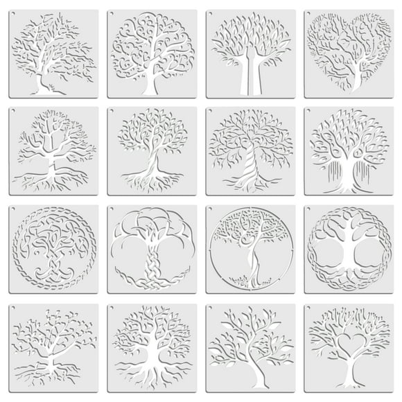 Speravity Plantillas de plástico no tóxicas para pintar, manualidades fáciles y seguras para proyectos de bricolaje, plantillas reutilizables, Kits y herramientas para tallar