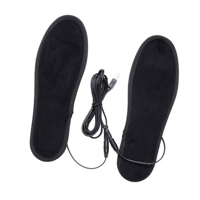 Plantillas calefactables USB para pies, calentadores de pies suaves para hombres y mujeres, plantillas eléctricas para zapatos 41 a 42