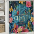thumbnail image 6 of Orinice Tropical Paradise Exotic Flowers Birds Bath Shower Curtains with Thicken Hooks Heavy Duty Waterproof Polyester Fabric Durable Machine Washable Home Decoration for Bathroom Hotel  60x72, 6 of 7