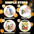 thumbnail image 3 of Recortes de silueta de Papá Noel y muñeco de nieve para frascos, latas de vidrio, decoración de botellas de los deseos, 25 piezas, silueta duradera, 3 of 9