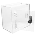 thumbnail image 4 of OUNONA Transparent Acrylic Donation Box with Lock for Fundraising and Secure Storage, 4 of 7