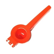 Cusimax Metal Lemon Lime Squeezer 2 Layers Handheld Anti Rust Manual Fruit Citrus Press Juicer Orange Grey