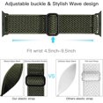 thumbnail image 3 of LeeCHee Nylon Stretchy Solo Loop Watch Band, Compatible with Apple Watch Series 1-10, SE, Ultra 38mm/40mm/41mm/42mm/44mm/45mm/46mm/49mm, Adjustable Replacement Strap for Women Men, 3 of 6