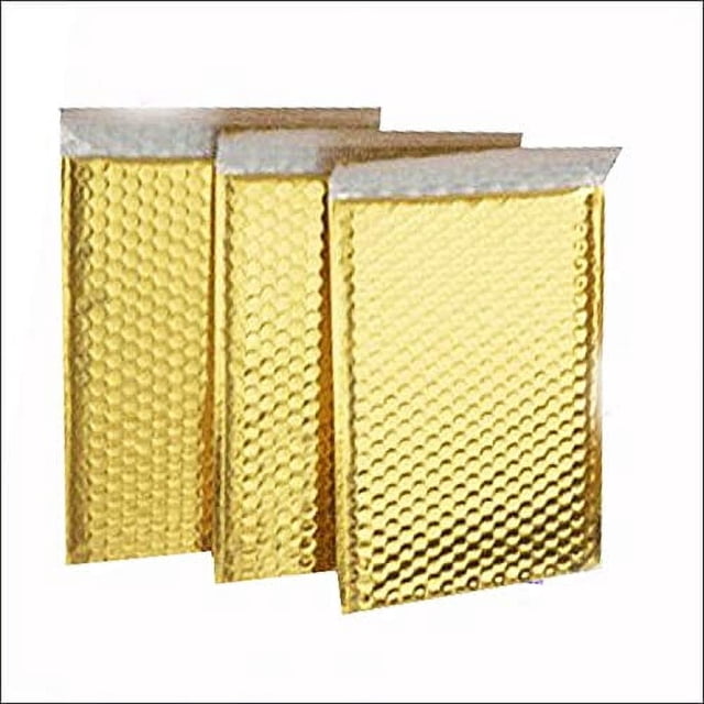 ProLine Metallic Gold Bubble Padded Shipping Mailers 8.5x12 Inch Self Seal Padded Envelopes (200)