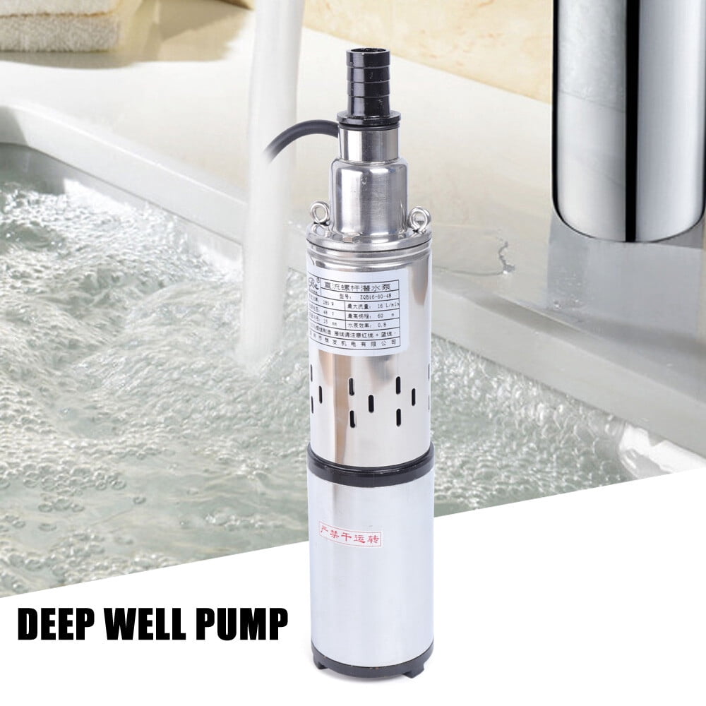 48Volt Solar Deep Well Water Pump Submersible Water Pump Pond Irrigation Farm C Borehole Pump, Submersible Fountain Pump for Industrial, Irrigation, Home Use