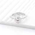 thumbnail image 4 of solitaire jewels Tulip Basket 2CT Round Moissanite Solitaire Engagement Ring For Women, 10K Rose Gold, 4 of 8