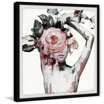 Parvez Taj Tainted Crown Framed Wall Art, 24" x 24"