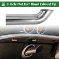 thumbnail image 2 of Unique Bargains 3" ID Inlet Turn Down Exhaust Tip T304 Stainless Steel Surface Polishing Mandrel Bend Elbow Tube 12" Overall Length Suitalbe for 3" OD Tailpipes, 2 of 7