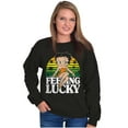 thumbnail image 3 of Betty Boop Saint Paddys Feeling Lucky Women Crewneck Sweatshirt Brisco Brands S, 3 of 6