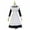 White, variant on Bigersell Womens Dresses Summer Female U-Neck Long Sleeve Knee Length Night Out Dress Style D-106 Cocktail Dresses Plus Size Summer Dresses , Black S