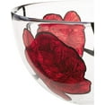 thumbnail image 3 of Kosta Boda Tattoo Bowl Large Clear/Red, 3 of 4