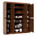 thumbnail image 5 of Palace Imports 100% Solid Wood Kitchen Pantry Storage Cabinet with Solid Doors and Adjustable Shelves, Mocha, 5 of 6
