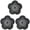 Black, variant on Drain Hair Catcher 1PC, Gray Flower Shower Strainer with Flexible Hollow Perforated Surface, Hair Filter Cover for Bathroom Tub Kitchen Sink Laundry Drain