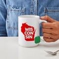 thumbnail image 4 of CafePress - Wisconsin - 15 oz Ceramic Large White Novelty Mug, 4 of 6