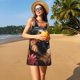thumbnail image 3 of Fotbe Colorful Flower German Shepherd Vestido de Verano sin Mangas para Mujer – Vestido Midi Línea A, Estilo Camiseta Floral, Vestido Playero Casual y Fluido, 3 of 7