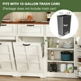 Uforic Tilt Out Trash Storage with Drawers & Doors, Kitchen