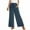 Navy, variant on ABATAB Palazzo Pants for Women Summer Wide Leg Drawstring Pants Trendy Cotton Linen Beach Vacation Outfits with Pockets