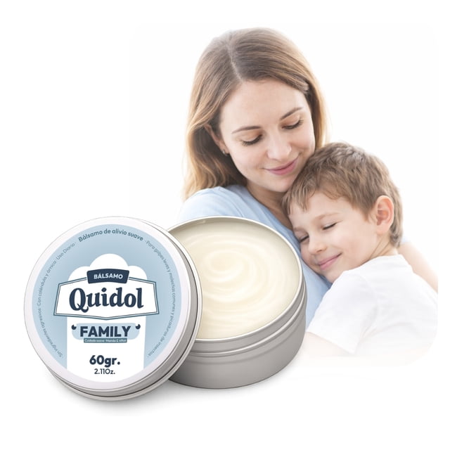 Quidol Family 60gr - Bálsamo Tópico Suave para Uso Diario – Cuidado para Golpes Leves y Picaduras Comunes – Ideal para Piel Sensible - Con Caléndula y Árnica
