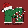 thumbnail image 2 of Women's MTV Christmas Monster Logo  Graphic Tee Red Small, 2 of 3