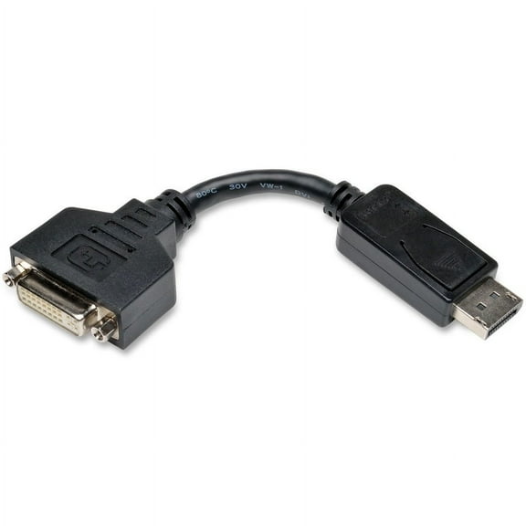 Tripp Lite DisplayPort to DVI Adapter Converter Cable Compact - DP to DVI for DP-M to DVI-I-F | Bundle of 5