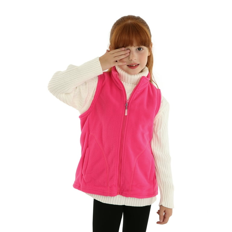 CREAM HOODED VEST WITH A ZIPPER IN FLEECE, CHILD CREAM HOODED VEST WITH A ZIPPER IN FLEECE, CHILD