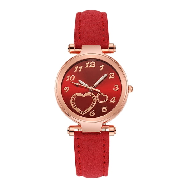 1pc Wrist Watch Elegante corazón reloj decorativo muñeca pulseras decorativas relojes