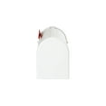 thumbnail image 4 of Postal Pro Medium White Plastic Post Mounted Mailboxes, 4 of 10