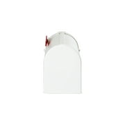 Postal Pro Medium White Plastic Post Mounted Mailboxes