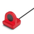 thumbnail image 4 of Cuna Del Cargador Base de carga inalámbrica de silicona para Samsung Galaxy Watch 5/5Pro (rojo), 4 of 9