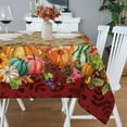 thumbnail image 2 of Nappe Carrée d'Automne 60x60 Pouces, Nappe Carrée d'Automne avec Citrouilles pour l'Action de Grâce et la Récolte, 2 of 6
