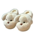thumbnail image 3 of Cute Girls' Fuzzy Slippers Lovely Anime Doggies Soft Warm Winter House Slippers with Flat Sole Anti-slide Safe Slip-on Slipper Indoor Winter Fashion Footwear, 3 of 10
