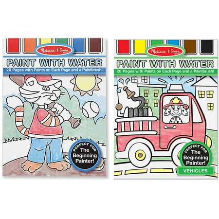 Melissa & Doug Paint With Water Set - Vehicles and More