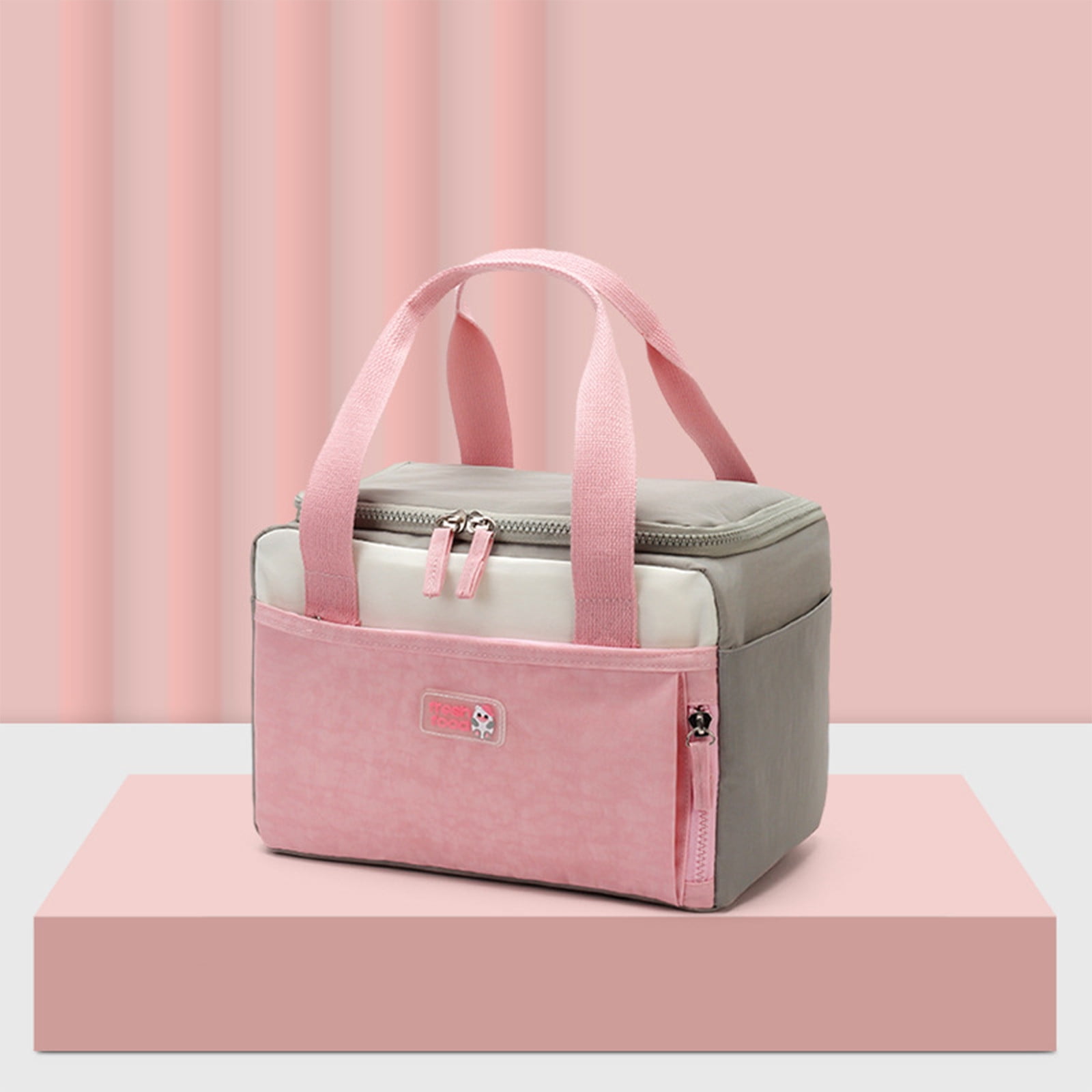 Dpityserensio Breast Pump Bag Tote with Cooler Compartment for Breast Pump, Cooler Bag, Breast Milk Bottles and More, Double Layer Pumping Bag for Working Moms Home Storage and Organizer