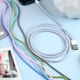 thumbnail image 6 of Topboutique 10 Pcs Spiral Cable Protector Multicolor Phone Charger Protector Spiral Headphone Cable Saver Data Cable Protective for USB Data Wire,Prevent Pets from Biting,10 Colors, 6 of 6