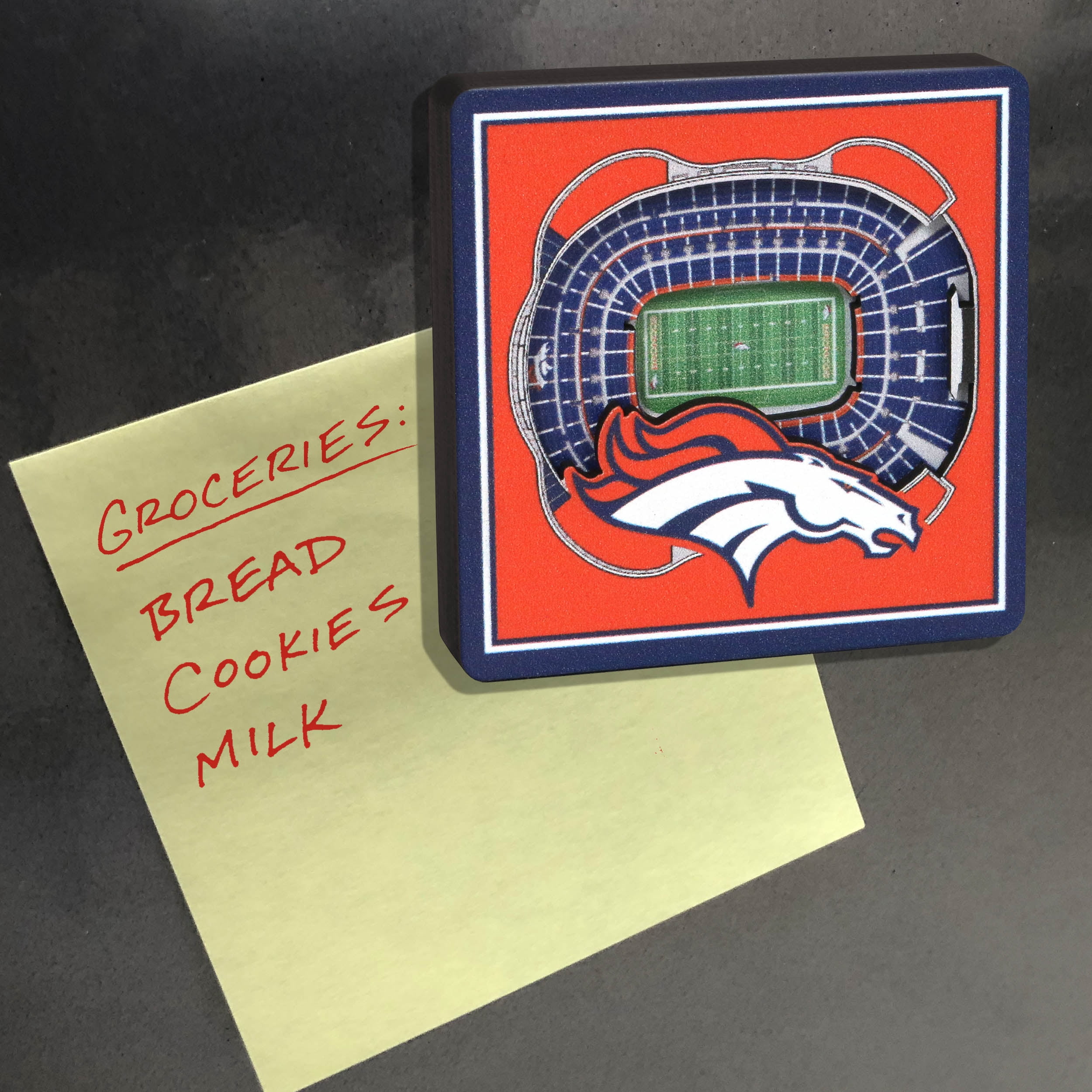 YouTheFan NFL Denver Broncos 3D StadiumView Magnet