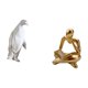 thumbnail image 5 of Figura de animal de resina de pingüino pensador, adorno decorativo artesanal coleccionable, escultura abstracta para inauguración de la casa, mesa, ba, 5 of 8