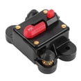 thumbnail image 4 of 12-24V DC Circuito Autico Con Reinicio del Botón para el Bote para la Embarción del Automóvil Protección del Estéreo, PlásTiCO+Metal, Negro+Rojo, 4 of 7