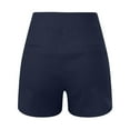 thumbnail image 2 of Vedolay Womens Shorts Women's Plus Size Smocked Waist Knit Shorts,Navy XXL, 2 of 5